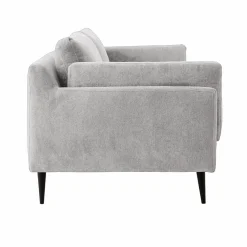 Canapé tissu recyclé Olivier - Gris Clair - 3 places