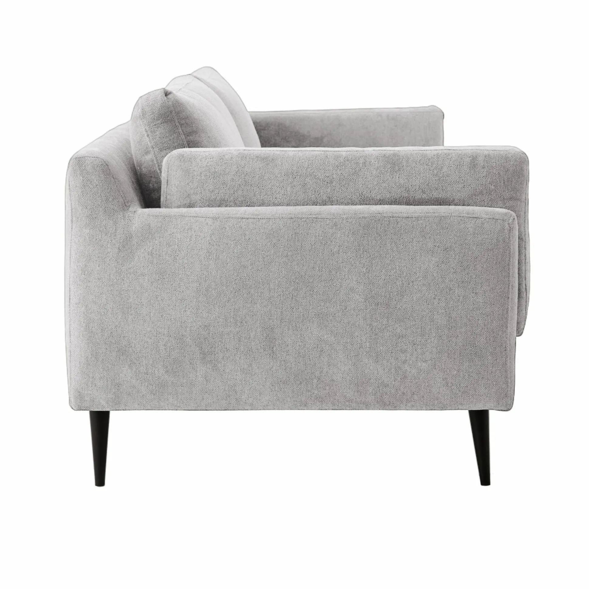 Canapé tissu recyclé Olivier - Gris Clair - 3 places