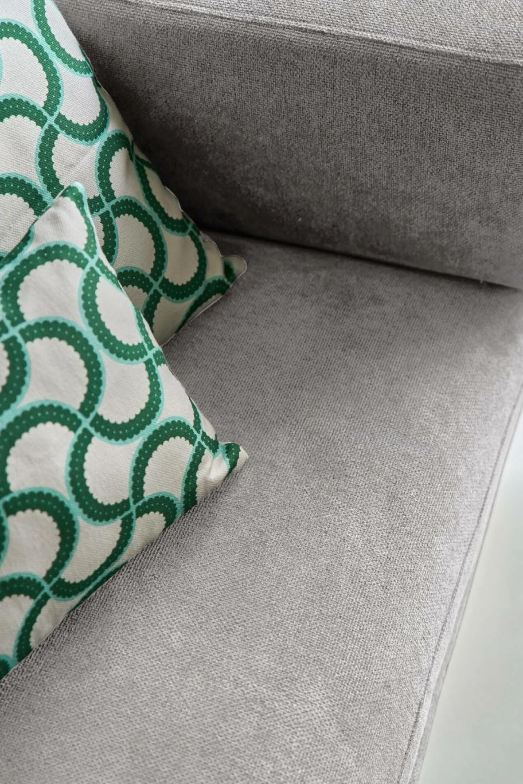 Canapé tissu recyclé Olivier - Gris Clair - 3 places