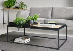 Canapé tissu recyclé Olivier - Gris Clair - 4 places