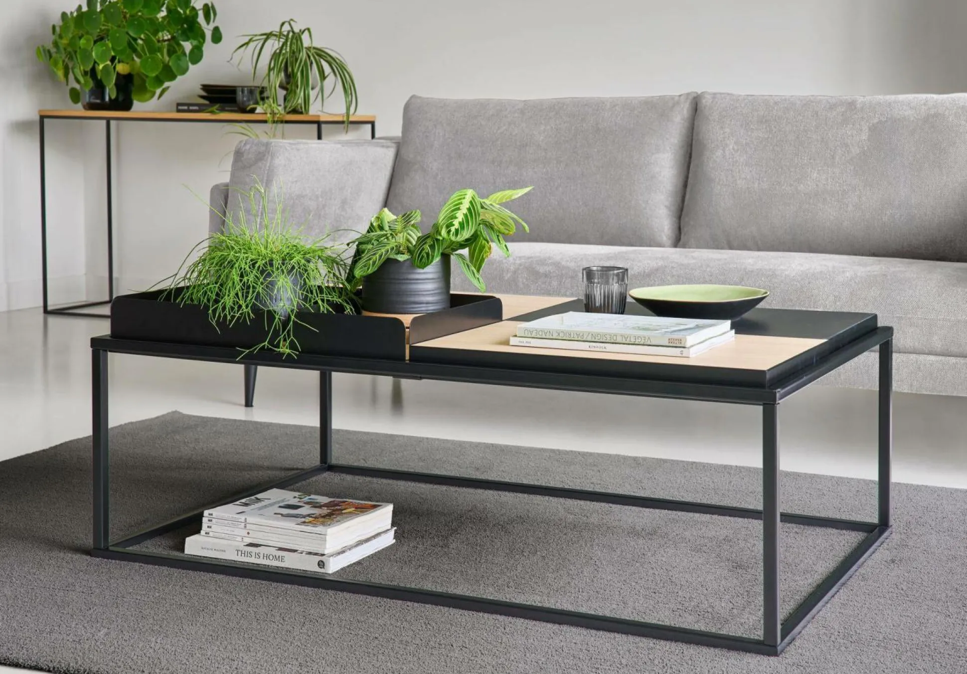 Canapé tissu recyclé Olivier - Gris Clair - 2 places