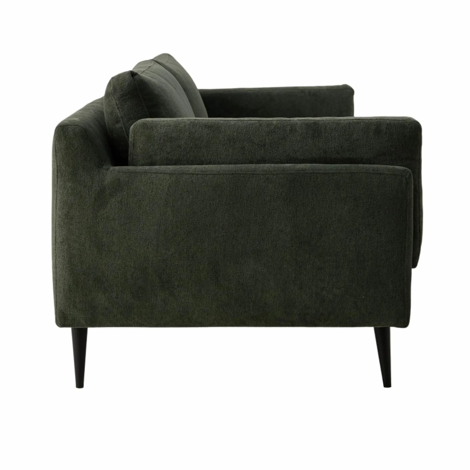 Canapé tissu recyclé Olivier - Vert Forêt - 4 places