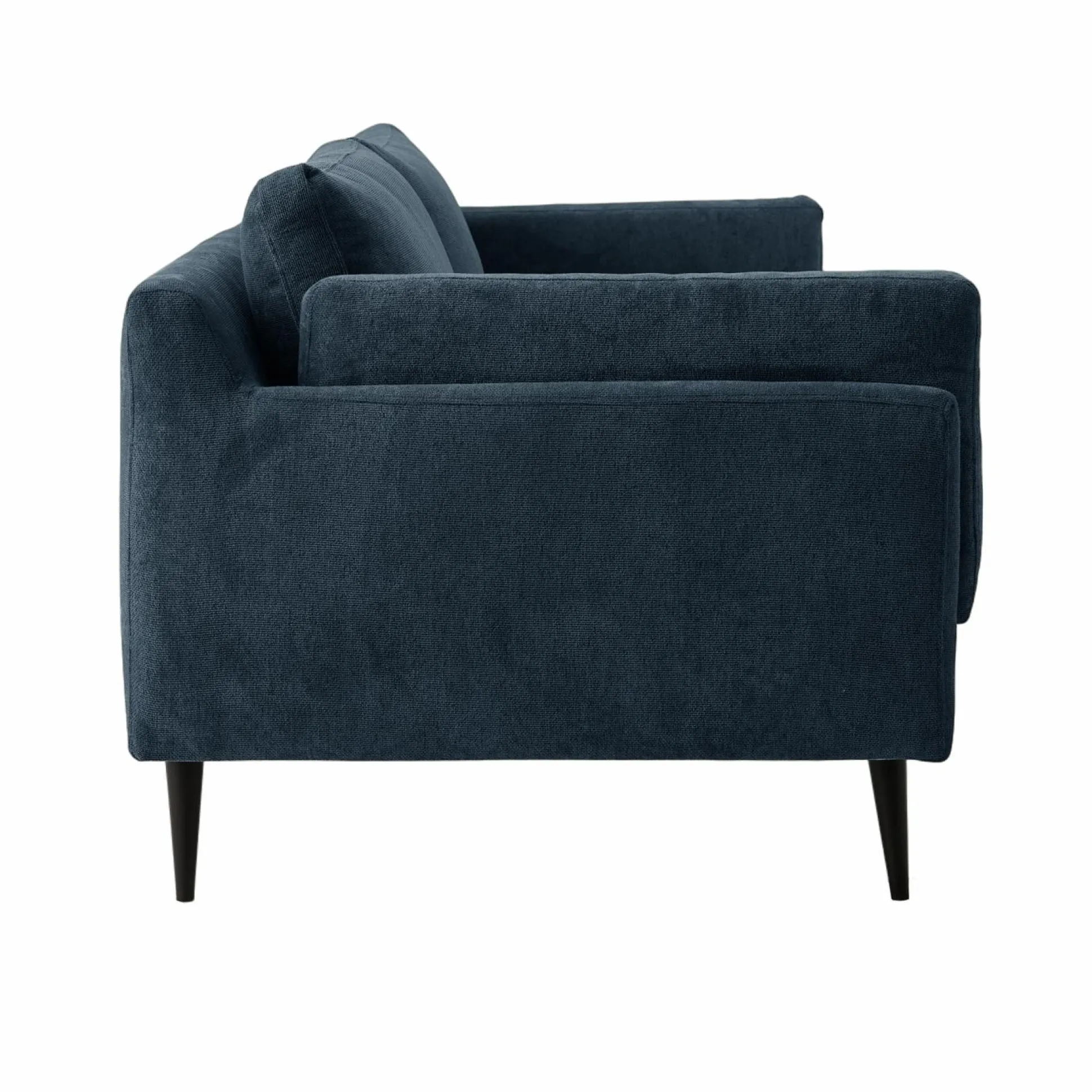 Canapé tissu recyclé Olivier - Bleu - 4 places