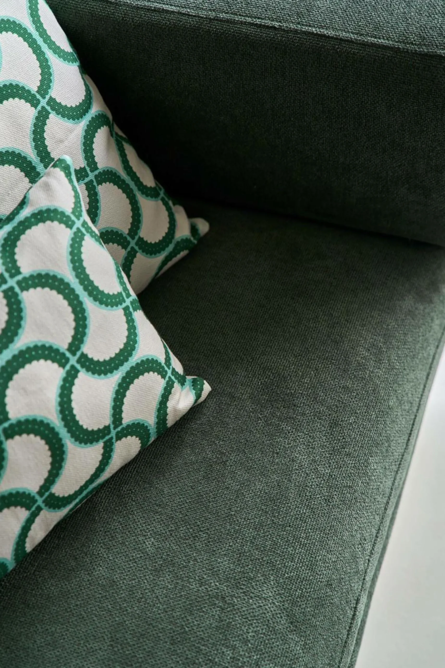 Canapé tissu recyclé Olivier - Vert Forêt - 2 places