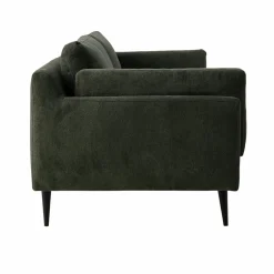 Canapé tissu recyclé Olivier - Vert Forêt - 3 places