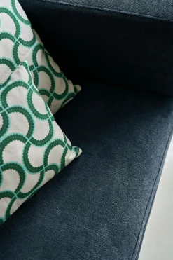 Canapé tissu recyclé Olivier - Bleu - 2 places