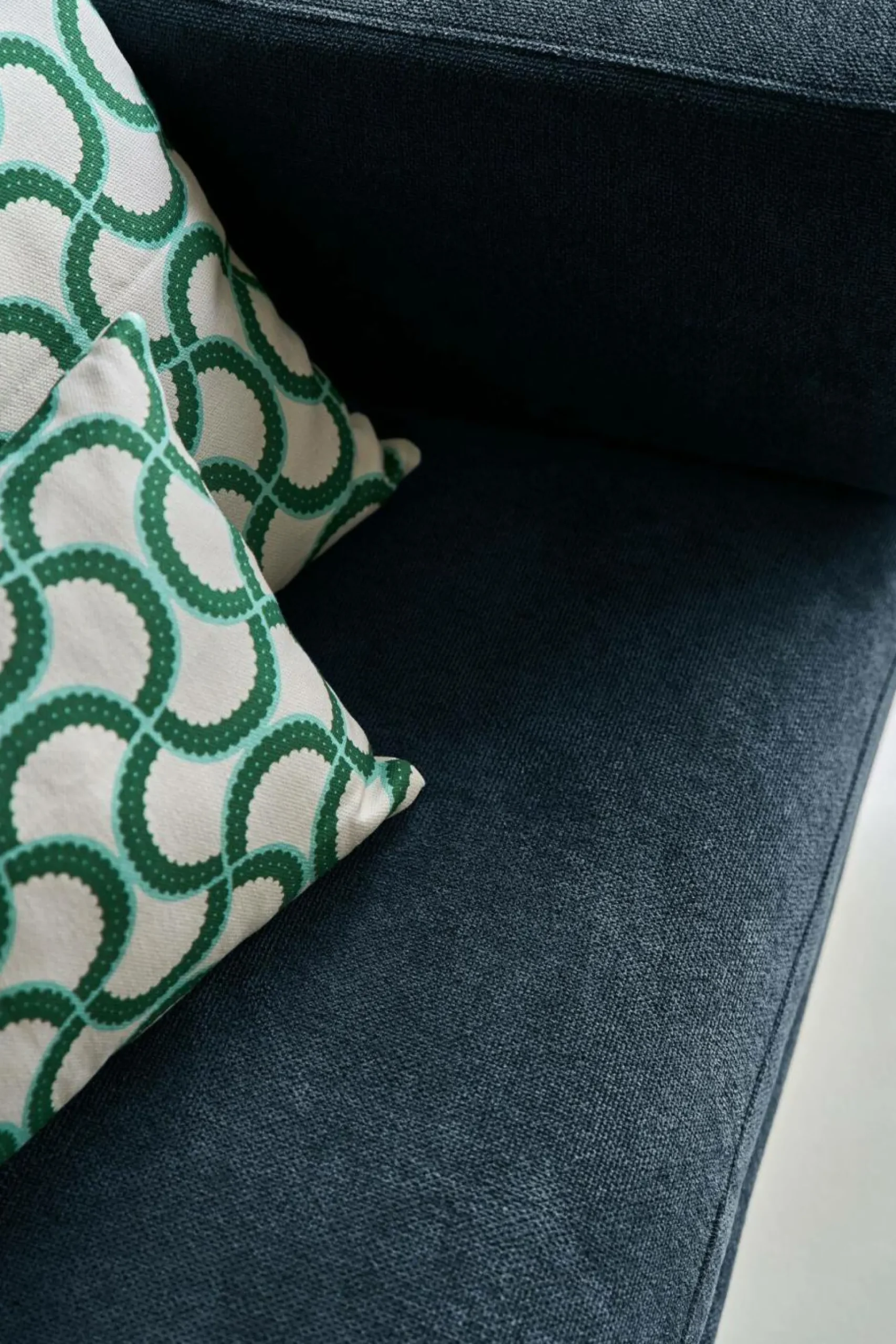 Canapé tissu recyclé Olivier - Bleu - 2 places