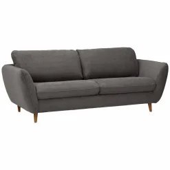 Canapé tissu structuré Persson - Gris - 2 places