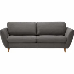 Canapé tissu structuré Persson - Gris - 2 places