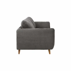 Canapé tissu structuré Persson - Gris - 2 places