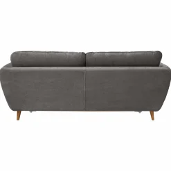 Canapé tissu structuré Persson - Gris - 3 places