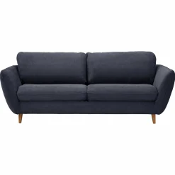 Canapé tissu structuré Persson - Bleu Marine - 3 places