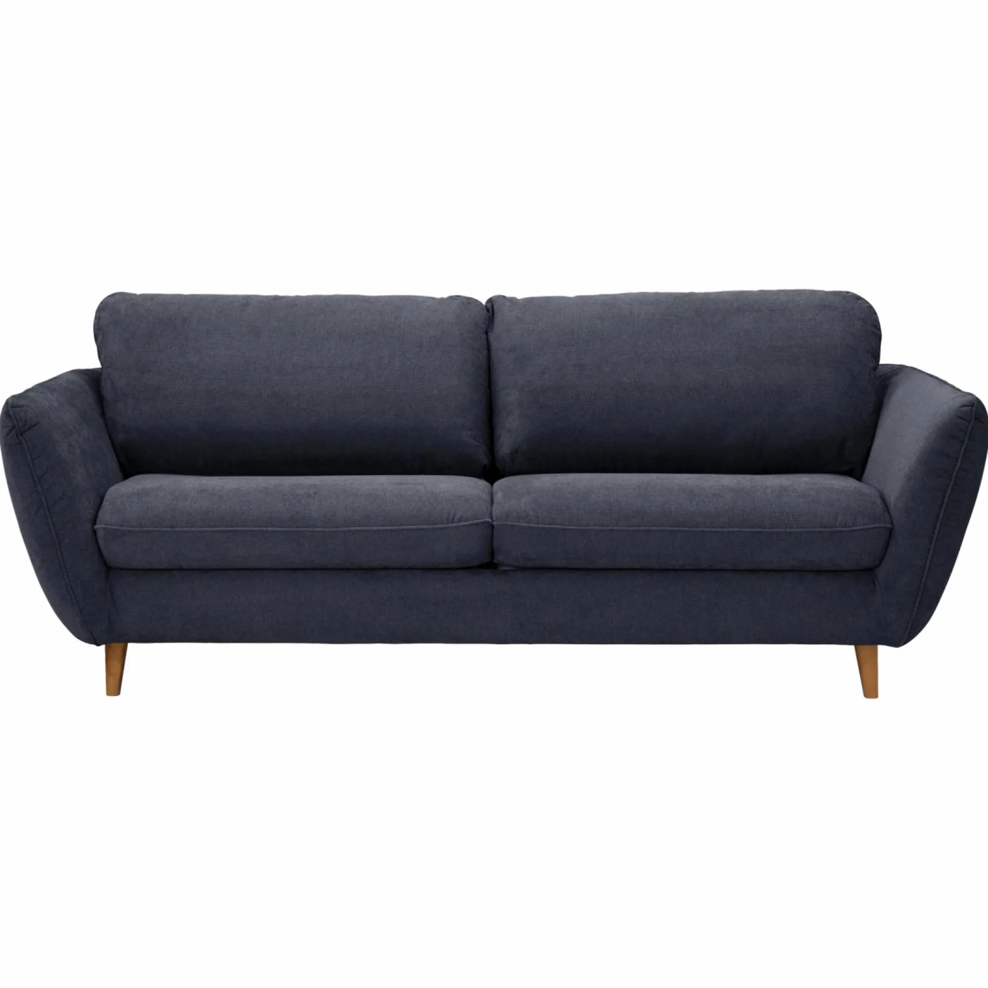 Canapé tissu structuré Persson - Bleu Marine - 3 places