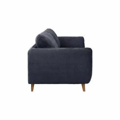 Canapé tissu structuré Persson - Bleu Marine - 3 places