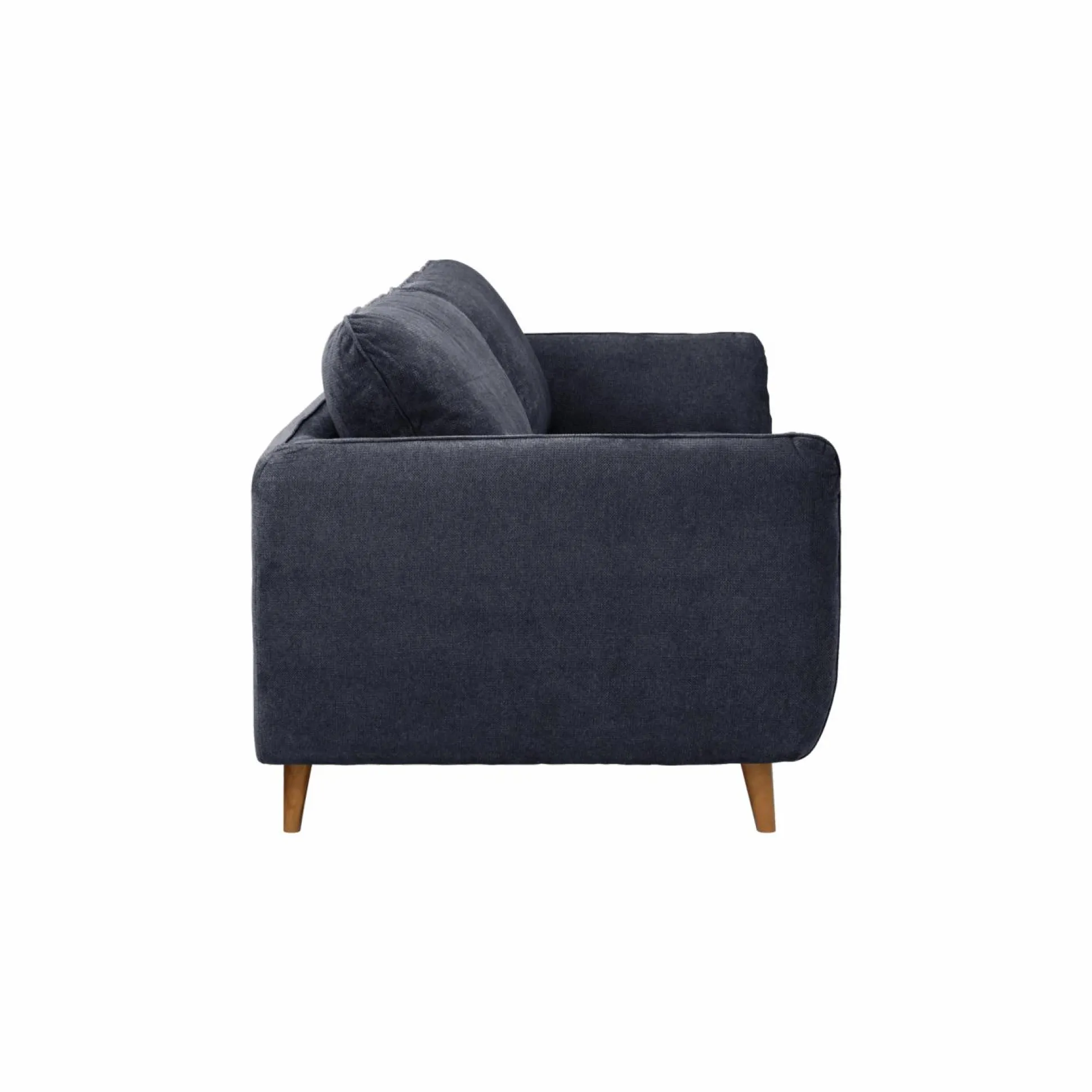 Canapé tissu structuré Persson - Bleu Marine - 3 places