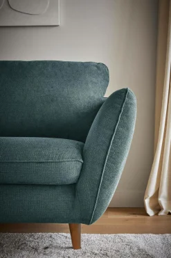 Canapé tissu structuré Persson - Océan - 2 places