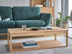 Canapé tissu structuré Persson - Océan - 2 places