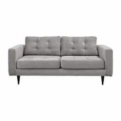 Canapé velours capitonné Odin - Gris