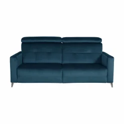 Canapé velours Cheverny - Bleu Canard - 3 places
