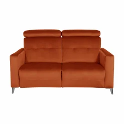 Canapé velours Cheverny - Rouille - 2 places