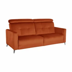 Canapé velours Cheverny - Rouille - 3 places