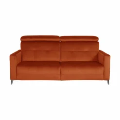 Canapé velours Cheverny - Rouille - 3 places