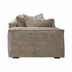Canapé velours côtelé Martin - Argile - 3 places