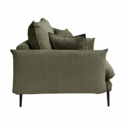 Canapé velours côtelé Oréa - Vert - 2 places
