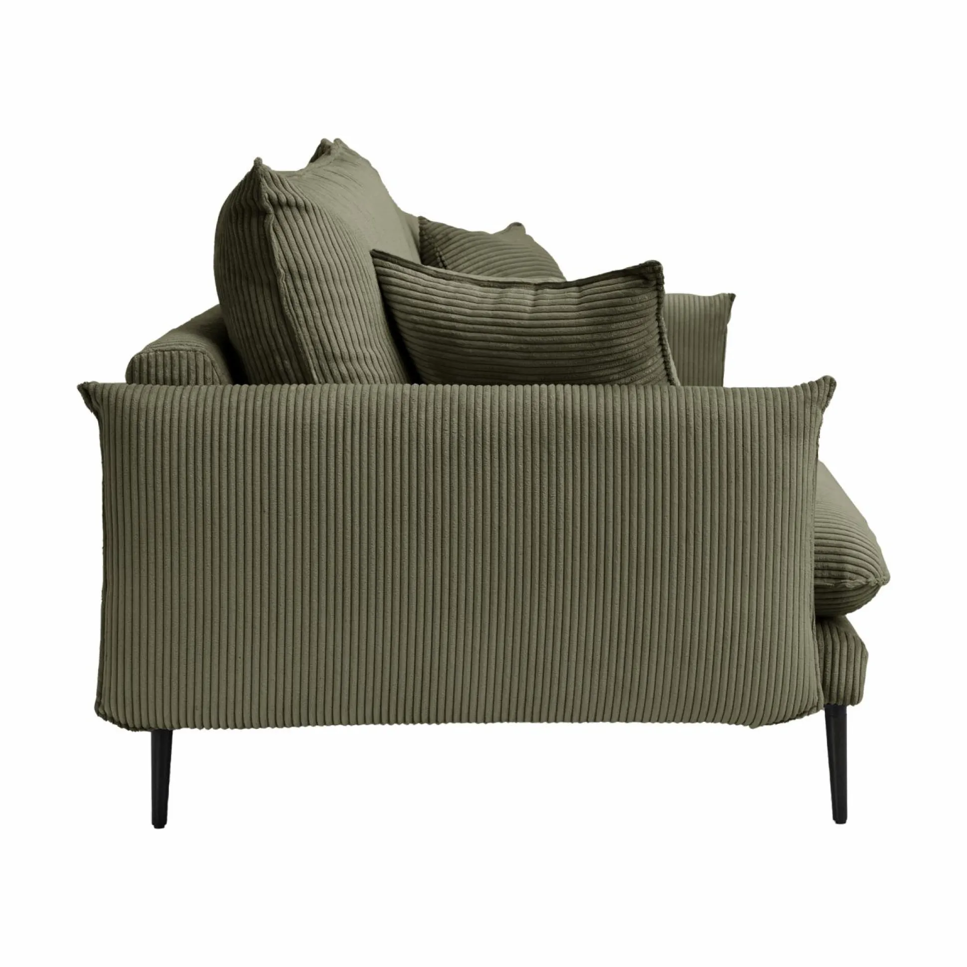 Canapé velours côtelé Oréa - Vert - 2 places