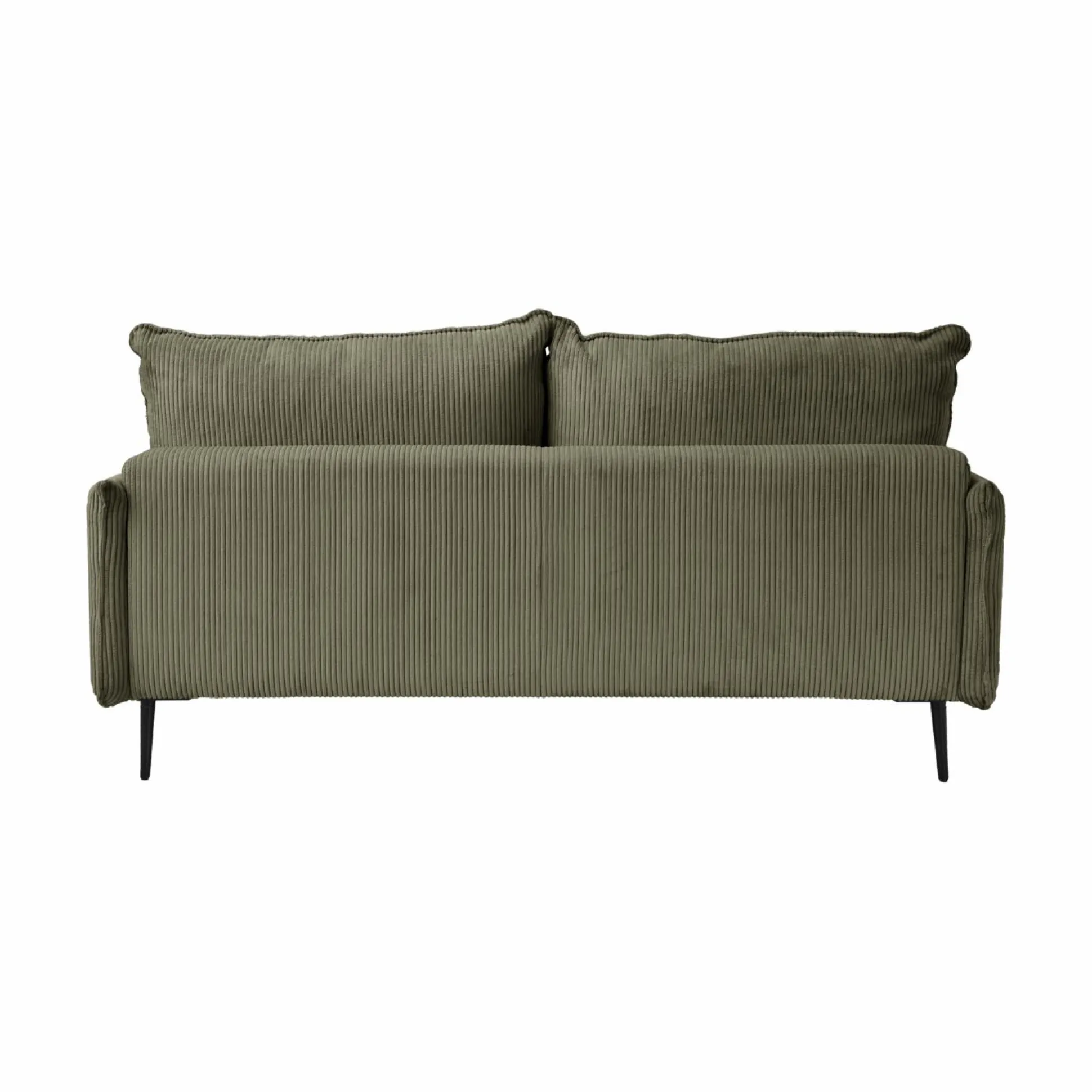 Canapé velours côtelé Oréa - Vert - 2 places