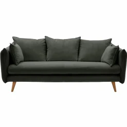 Canapé velours côtelé Orion - Vert Cèdre - 4 places