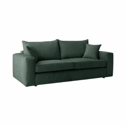 Canapé velours côtelé Otto - Vert - 3 places