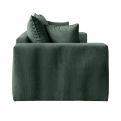 Canapé velours côtelé Otto - Vert - 4 places