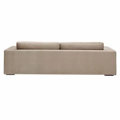 Canapé velours Maé - Beige - 4 places