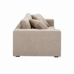 Canapé velours Maé - Beige - 5 places