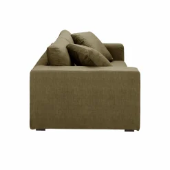 Canapé velours Maé - Olive - 5 places