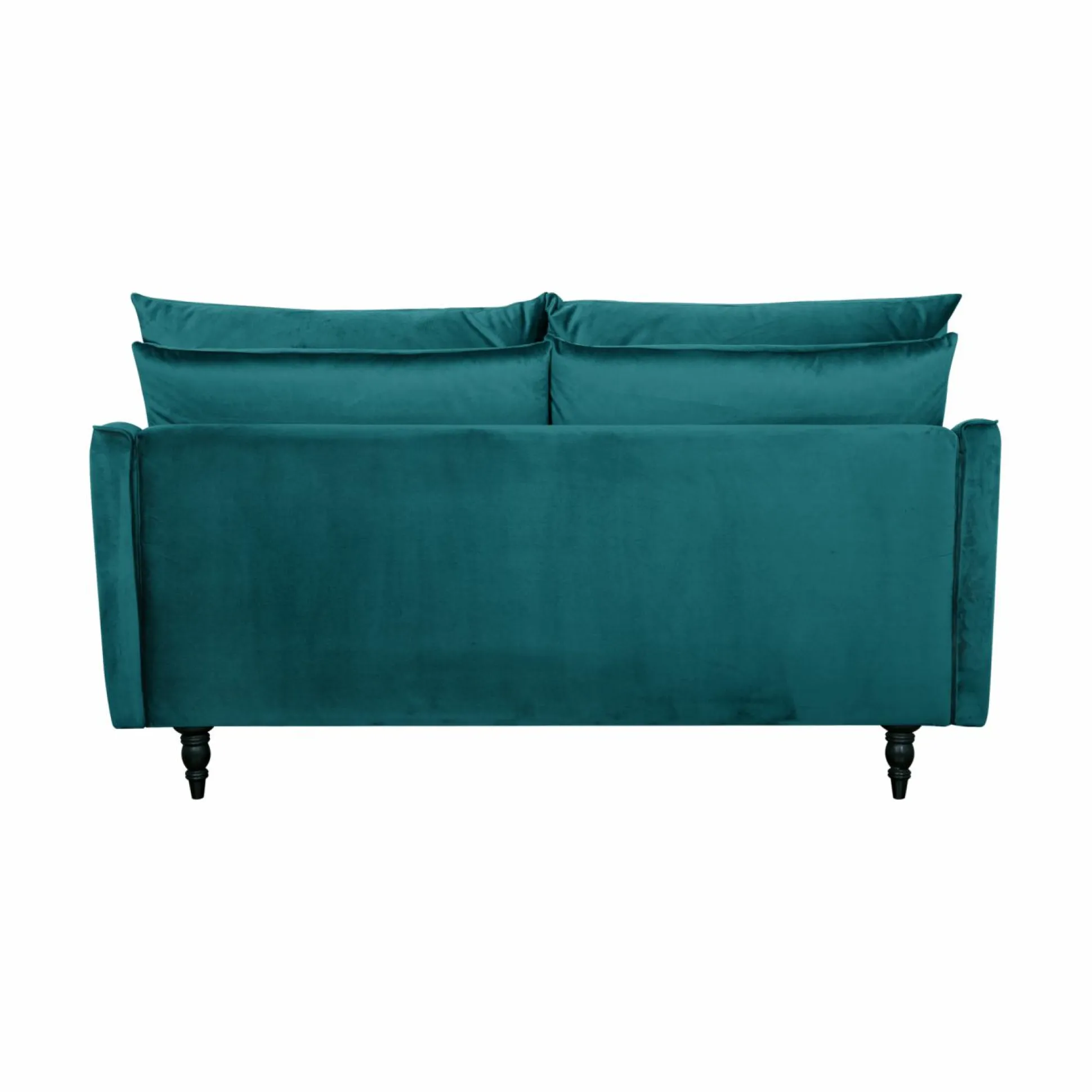 Canapé velours Olie - Bleu paon - 2 places