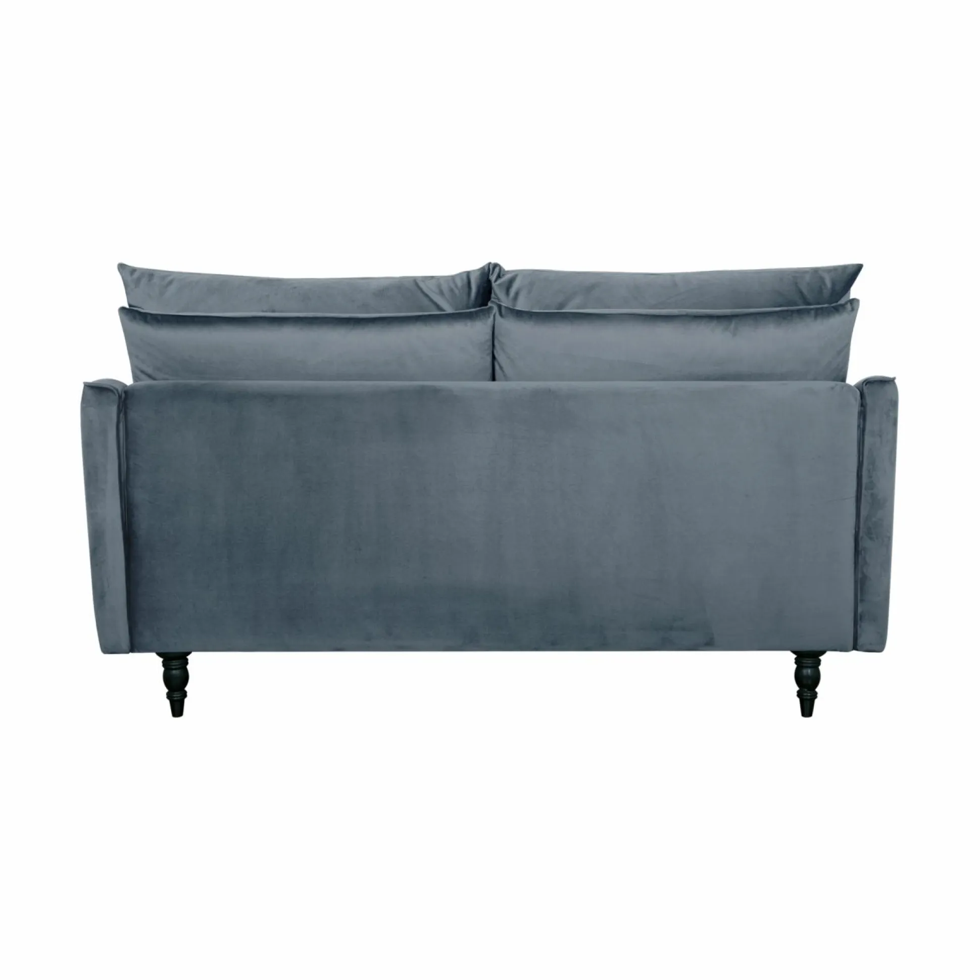 Canapé velours Olie - Bleu gris - 2 places