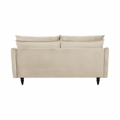 Canapé velours Olie - Ecru - 3 places