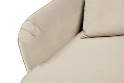 Canapé velours Olie - Ecru - 3 places