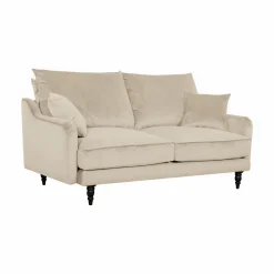 Canapé velours Olie - Ecru - 2 places