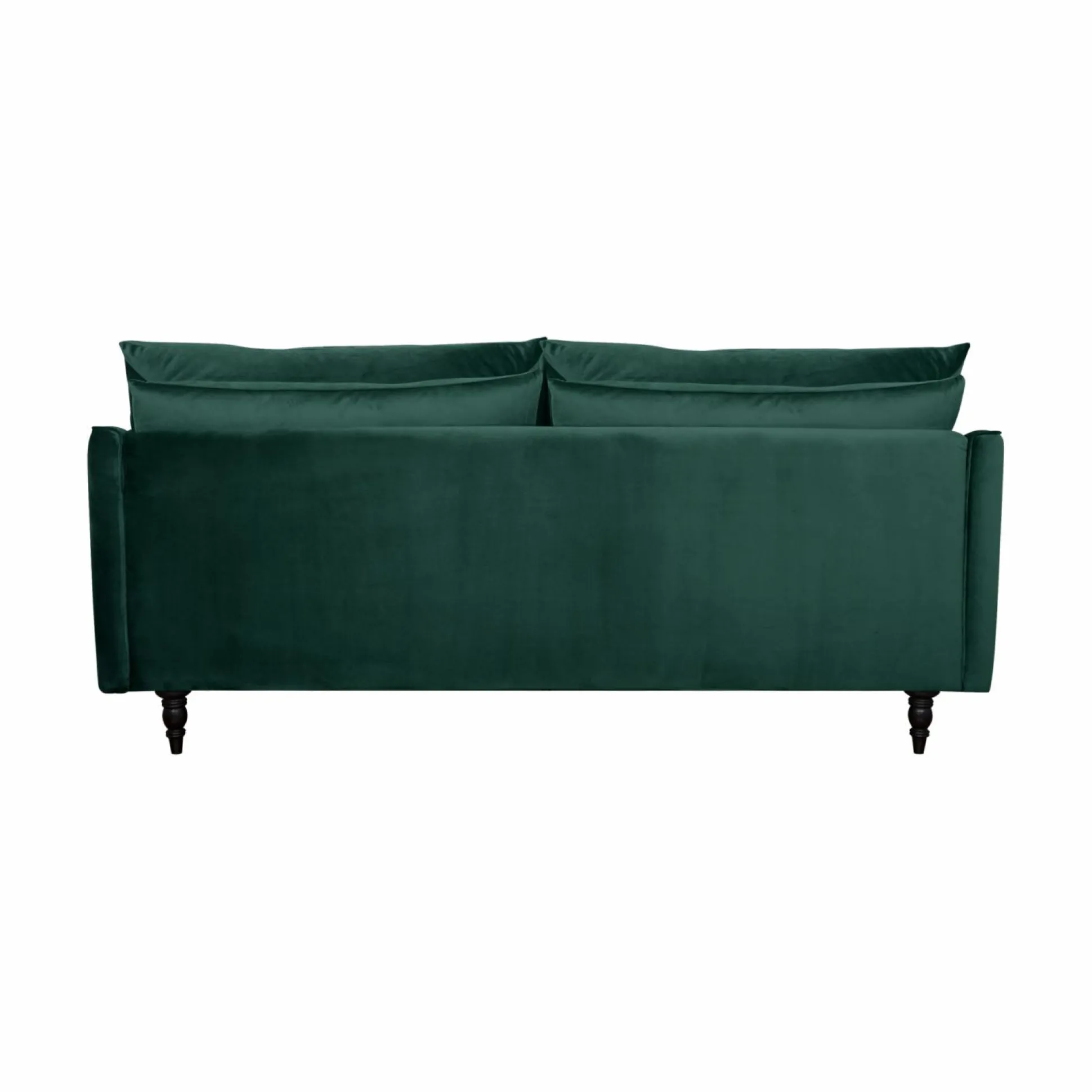 Canapé velours Olie - Vert Forêt - 4 places