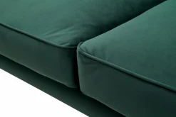 Canapé velours Olie - Vert Forêt - 4 places