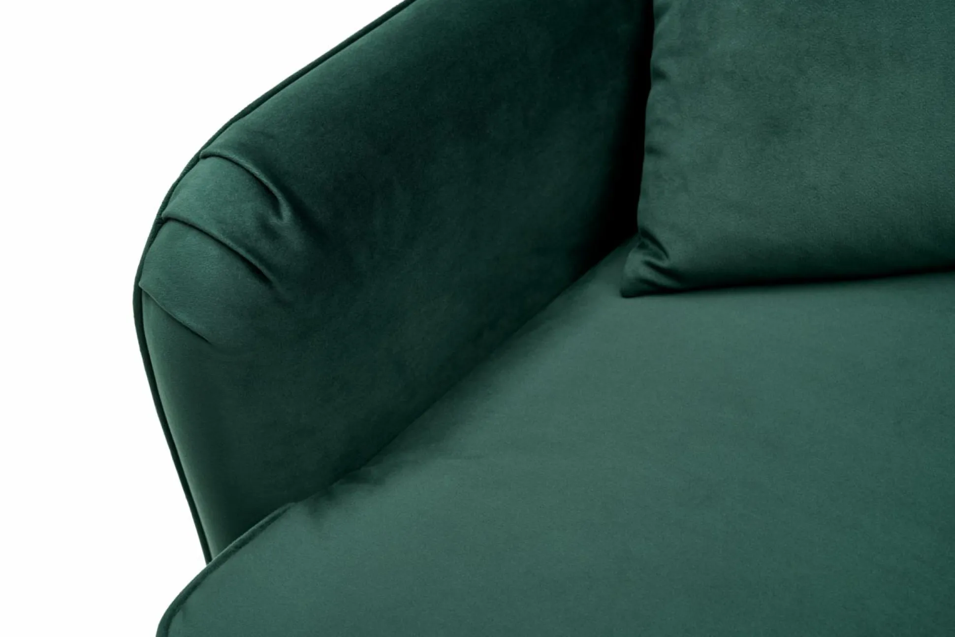 Canapé velours Olie - Vert Forêt - 2 places