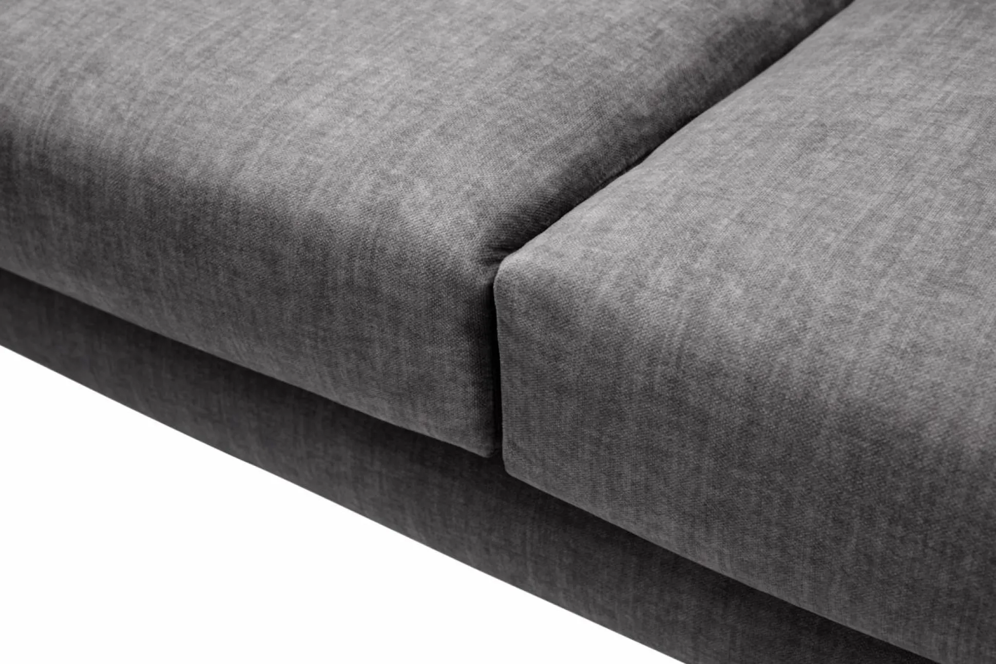 Canapé velours Olympe - Anthracite - 3 places