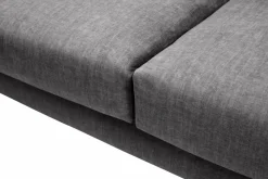 Canapé velours Olympe - Anthracite - 2 places