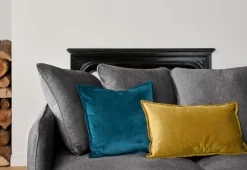 Canapé velours Olympe - Anthracite - 2 places