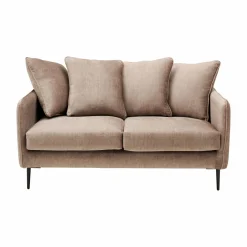 Canapé velours Olympe - Beige - 2 places