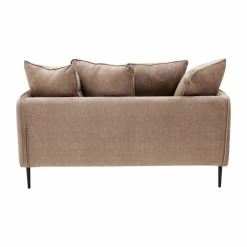 Canapé velours Olympe - Beige - 2 places