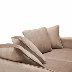 Canapé velours Olympe - Beige - 2 places